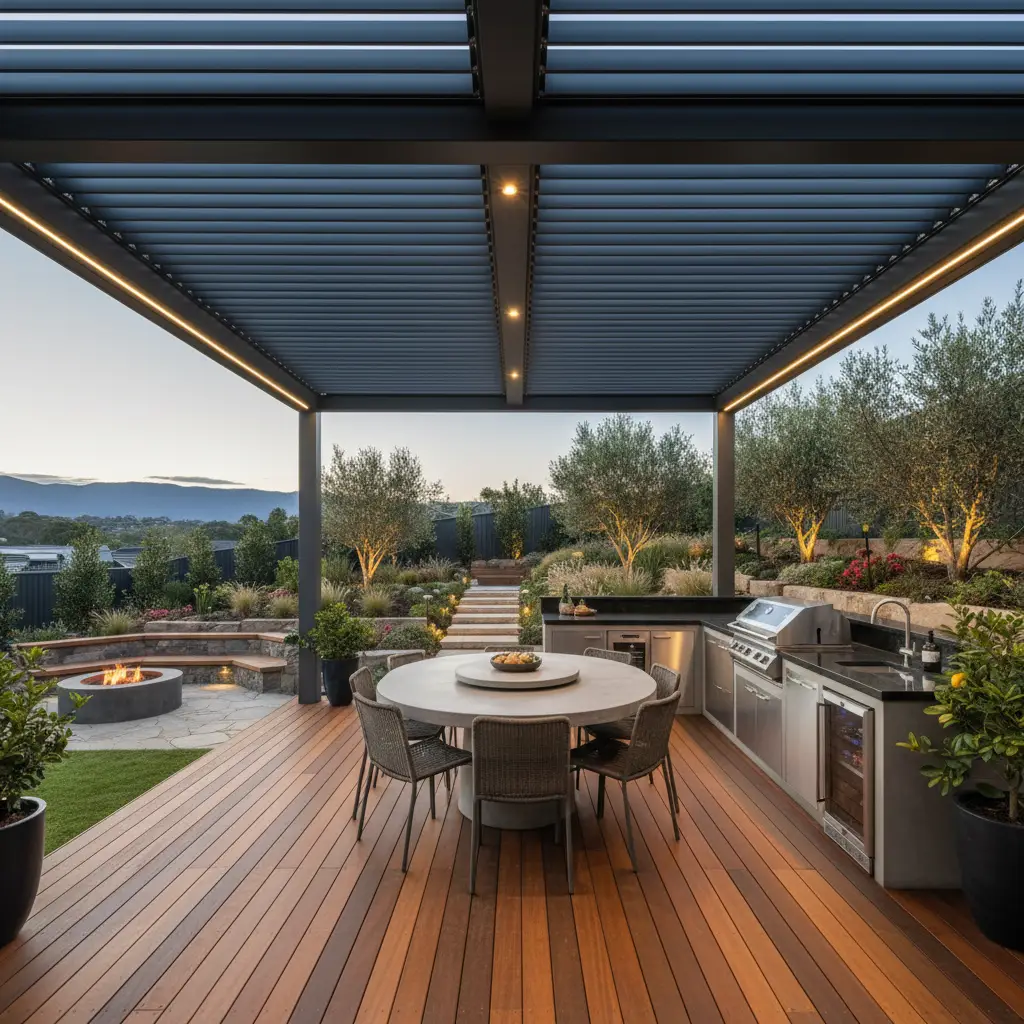 Luxury outdoor living space in Melbourne